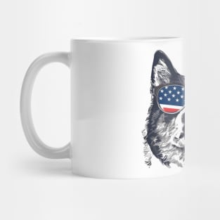 American 4th July Dog #5 Mug